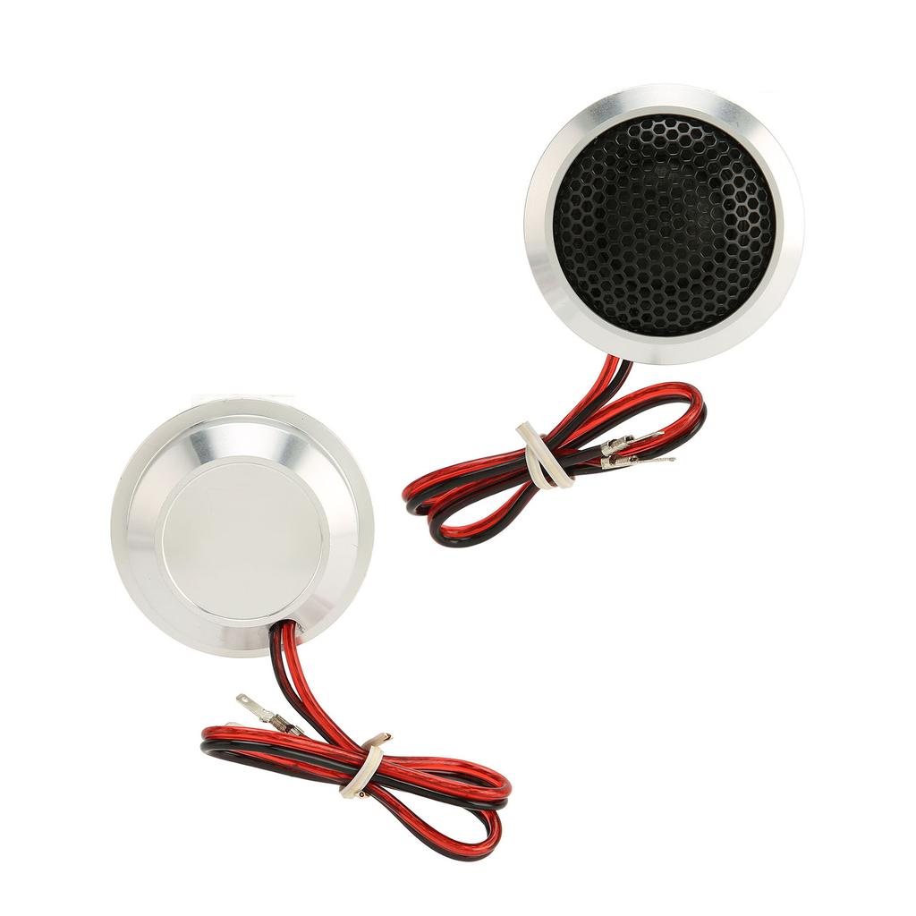 2pcs 150W Dome Tweeter 2 Way System High Sensitivity Silver Black Dome   Tweeter for Car   Systems