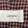 LARDINI JY326AQ22 Black X Gold Houndstooth Wool Cotton 3B Jacket Jacket 52 Black Bordeaux CheckUsed