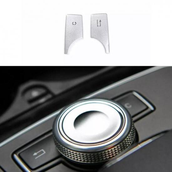09-13 Car Inner Multimedia Buttons Decor Sticker Aluminum For Benz E-Class W212