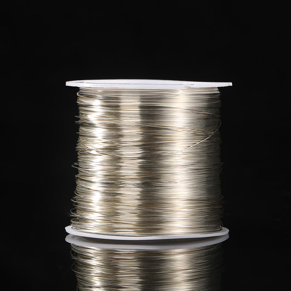 

Мідний дріт із збереженням кольору для DIY ювелірних виробів - Модний, міцний матеріал для бісероплетіння та ткання браслетів Diameter 0.4mm (100m/roll) срібний