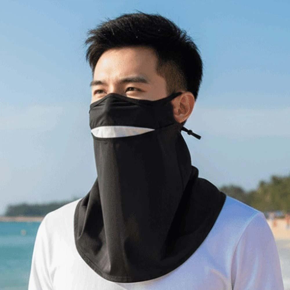 Elastic Face Sun Protection Ice Silk Breathable Sunshade Mask Sunscreen Mask with Shawl  School