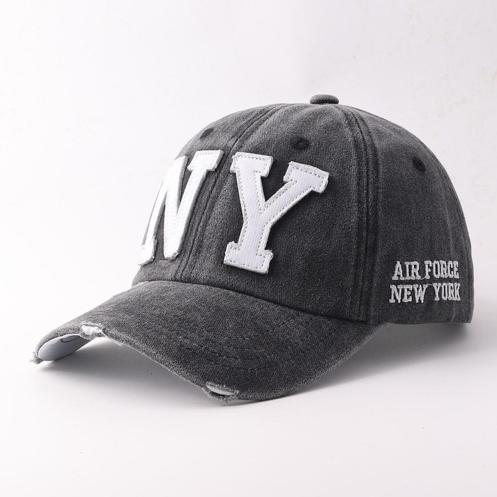 Big NY Baseball Cap New Casual Cap Pure Cotton Soft Top Old Cap Popular Hat Tide