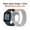 Pulseira Esportiva de Nylon + Capa de TPU para Xiaomi Redmi Watch 5 Lite / 5 Active Pulseira Macia Protetor de Cinta Acessórios de Reposição
