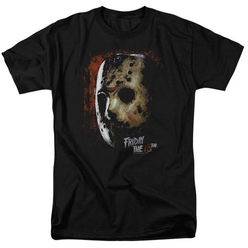 Friday the 13th Mask Of Death Adult TShirt Black Unisex T-Shirt S