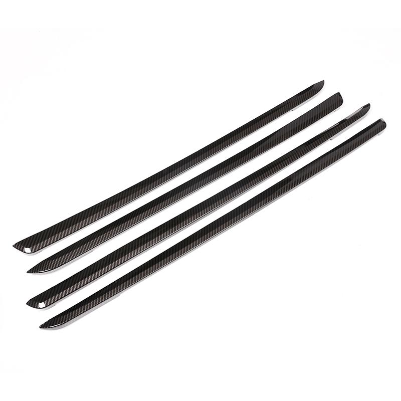 

For BMW 3 Series GT F34 2013-2018 ABS Carbon Fiber/Silver car door Inside Door Decoration Strips Trim Accessories