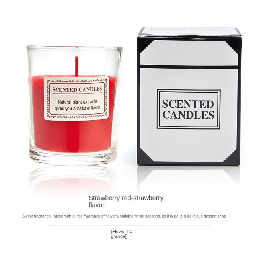 1pc Large Glass Cup Romantic Festival Atmosphere Scented Candle Graduation Season Gift Soy Wax Aromatherapy Fragrance Candle