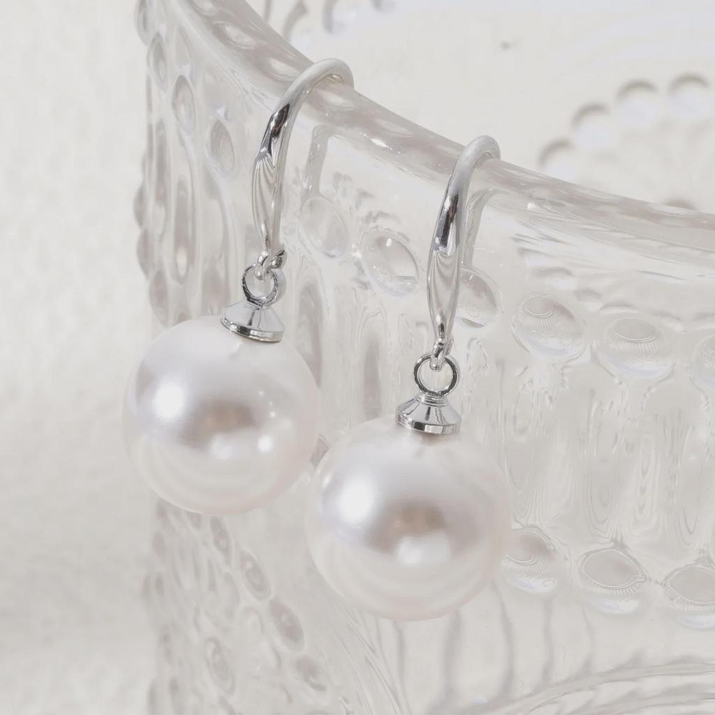 Elegante französisch inspirierte Perlenohrringe - Luxuriöses langes Design für Herbst/Winter