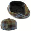 Elegante Gorra de Boina a Cuadros Vintage - Gorra Octogonal de Estilo Británico Retro para Hombres y Mujeres - Boina Clásica de Artista con Diseño Único