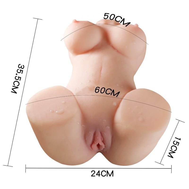 Pánský masturbační pohár Sex Doll Skutečná kůže Pocit tenký Pas Velké prsa Anální sex Vagina Sex pro dospělé Sexuální hračka