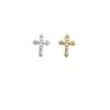 100pcs Vintage Cross Silver Alloy Nail Stickers