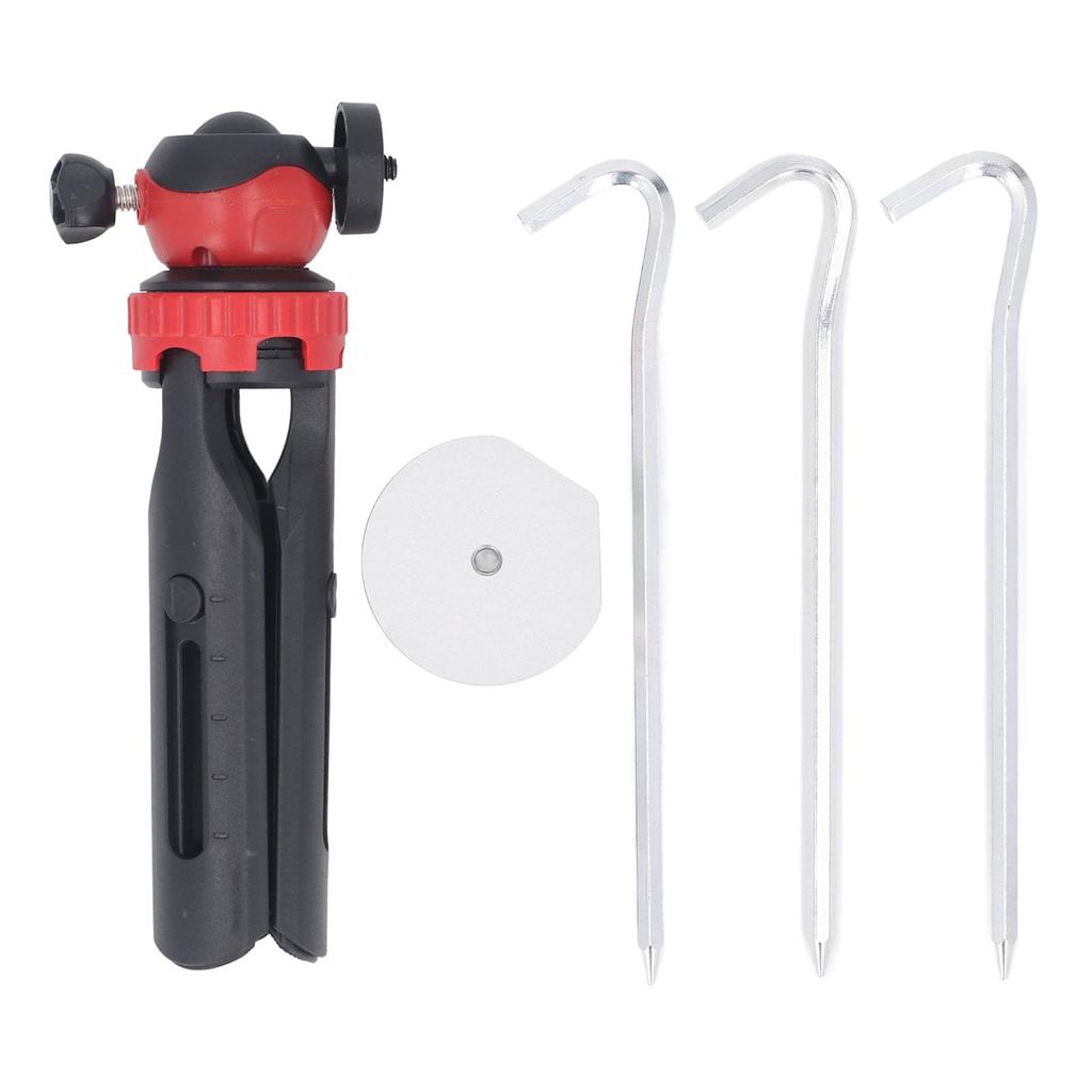 Foldable Adjustable Height and Tilt Mount Stand for Mini Tripod Mount with Adapter, Mini V4 Tripod Mounting Kit (Silver Adapter)
