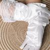 1Pair Lace Sweet Princess Wedding Party Short Polyester Thin Girls Gloves Bow Mittens