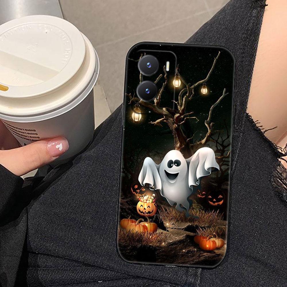 Halloween Pumpkin Bat Phone Case For VIVO V60 V50 V40 LITE S1 V17 V20 SE V21 V23 V23E V25 V25E V27 V27E V29 V29E V30 Case Cover
