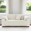 Two Seater Sofa Cream 180x77x82 Cm Velvet
