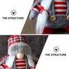 2 Pcs Old Man in The Ornament Plush Dolls Gnome Decor Girl Decorative Gift Christmas Cloth Lovely Elder