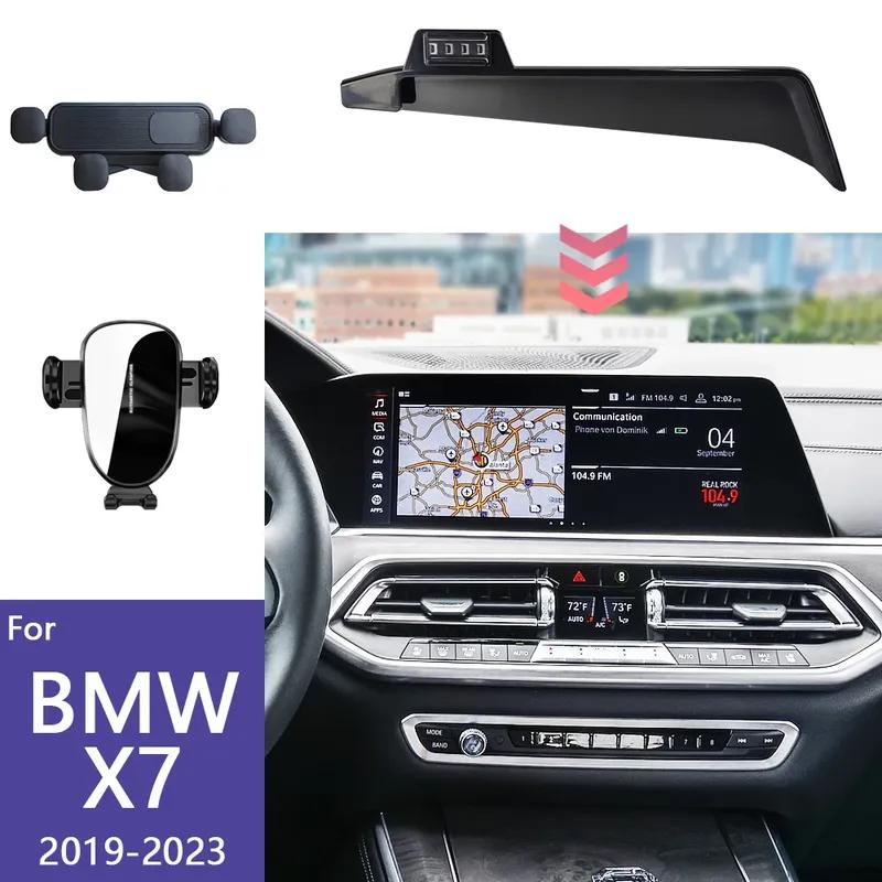Dla BMW X7 G07 Uchwyt na telefon do samochodu Mocowanie telefonu komórkowego Ładowanie bezprzewodowe Mocowanie grawitacyjne Podstawa mocująca do ekranu