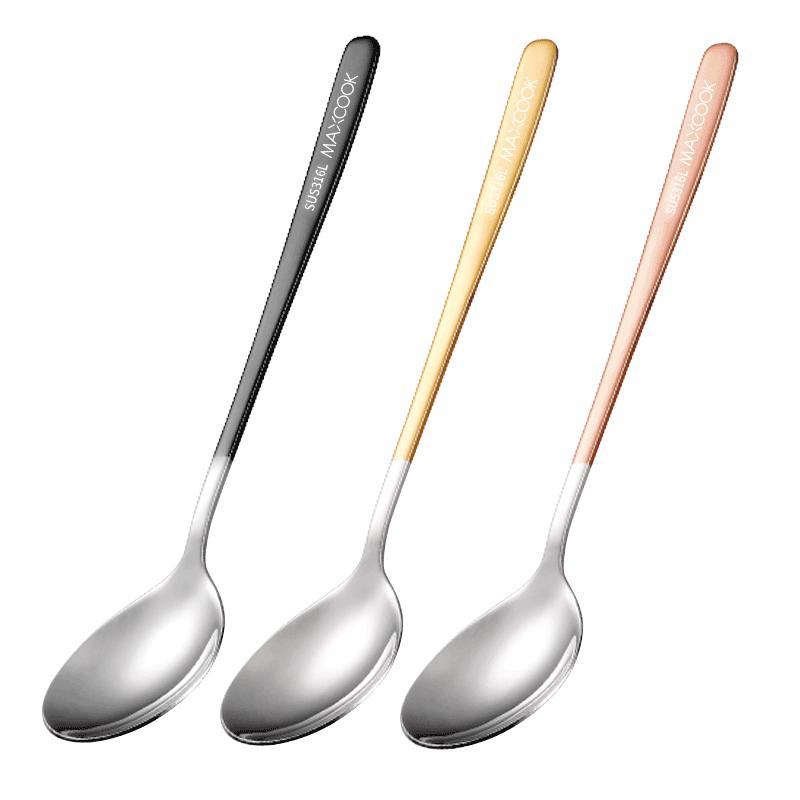 MAXCOOK 316L Stainless Steel Soup Spoon Set
