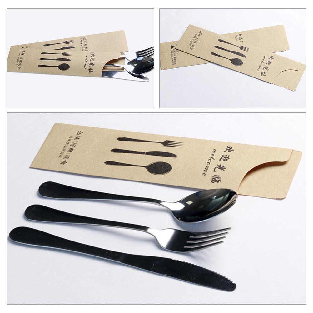 100 Stück Pergamentpapier Messer- und Gabelverpackungsbeutel Besteckbeutel Geschirr Aufbewahrungsregal Abdeckungen Esszimmerdekor Beutel Bankett