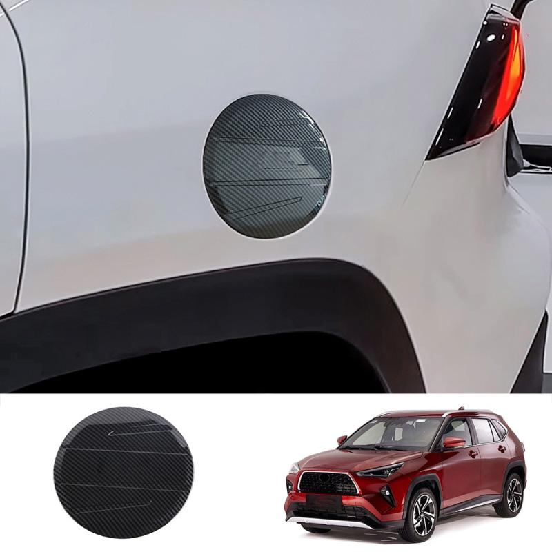 Для Toyota Yaris Cross 2024 ABS Черный Карбон Декоративные Наклейки на Крышку Бензобака Автомобиля ABS carbonfiber