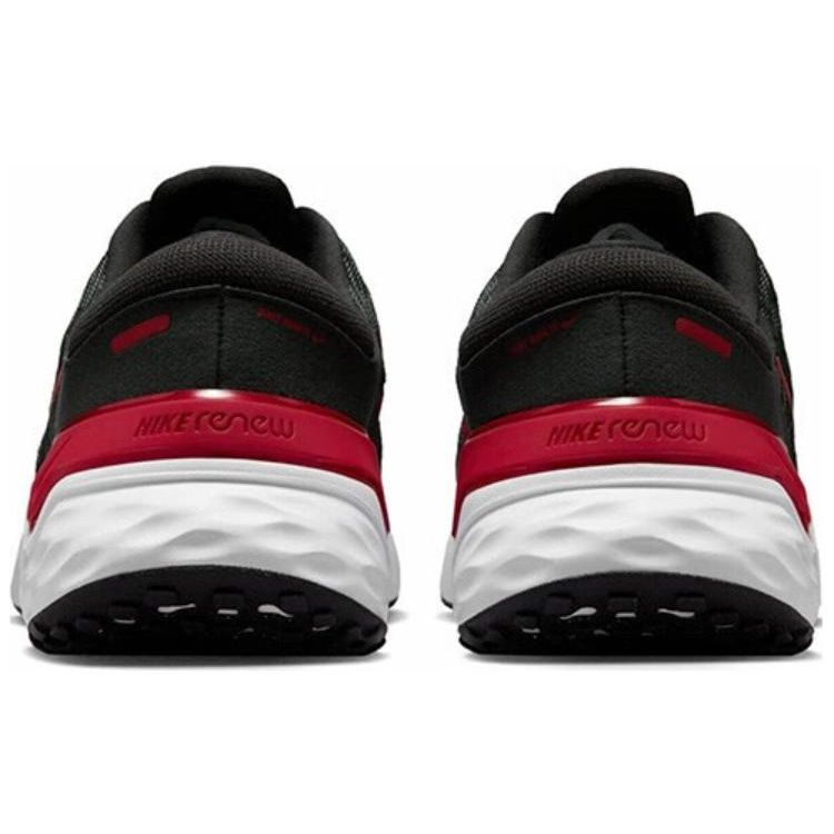 Nike Renew Run 4 Men Black Iron Grey White University Red DR2677-003