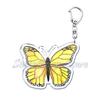 Beautiful Lavender Flower Monarch Butterfly Keychains Ring for Accessories Bag Butterflies Pendant Key Chain Jewelry Fans Gifts