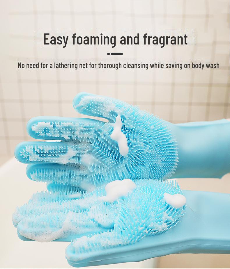 Puppy & Cat Silicone Bath Brush: Gentle Pet Washing Gloves for Golden Retrievers