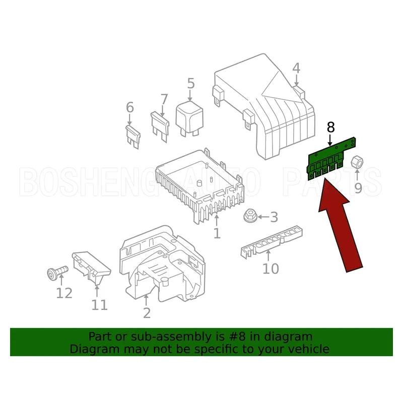 Main Fuse OEM 5N0937629A 5N0-937-629A 5N0 937 629 A 5N0-937-629 5N0937629 5N0-937-629-A for Volkswagen Tiguan 2009-2015