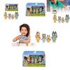 Bluey Familie Bingo Spielzeug 4 Stück Pack Actionfigur Set Perfekte Kindergeschenk Sammlung