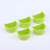 New 5pcs Bird Food Feeding Dish Easy To Install Bird Cage Feeder Bowl For Small Animals Budgie Parrot Parakeets Lovebirds