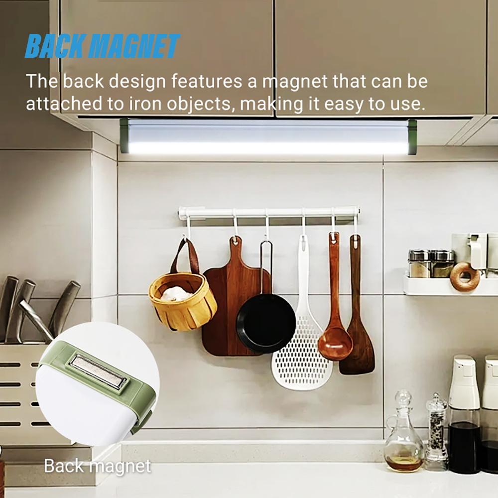 High Bright LED Magnetic Tube, Portable Camping Light with Magnet and Hook, 5 Lighting Modes, for Emergency, Night Market