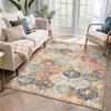 New Vintage Floral Rugs Soft Accent Area Rug Large Size Rugs Low-Pile Carpet for Living Room Bedroom Home Decor Floor Mat