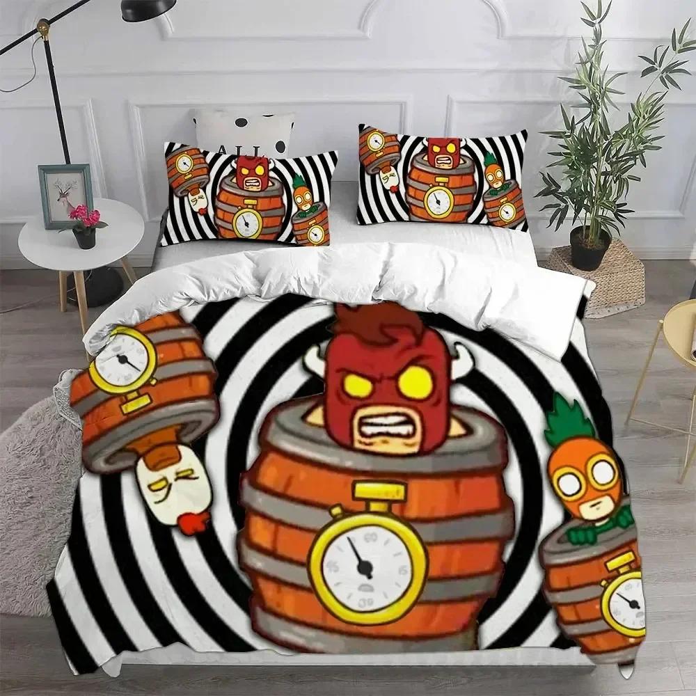 Game Burrito BisonLauncha Libre Bedding Sets 3D Comforter Quilt Bed Cover Duvet Cover Pillow Case Sets Kids Adult Size
