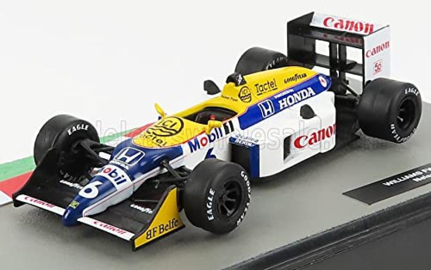 ATLAS F1 Diecast Car Scale FW11B Williams Honda N6 Nelson Piquet 1987 World Champion NELSON PIQUET 1/43 [Used]