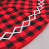 Christmas Decoration Flower Lattice Tree Skirt 48-inch Embroidery Christmas Tree Skirt Tree Bottom Apron Christmas Tree Skirt