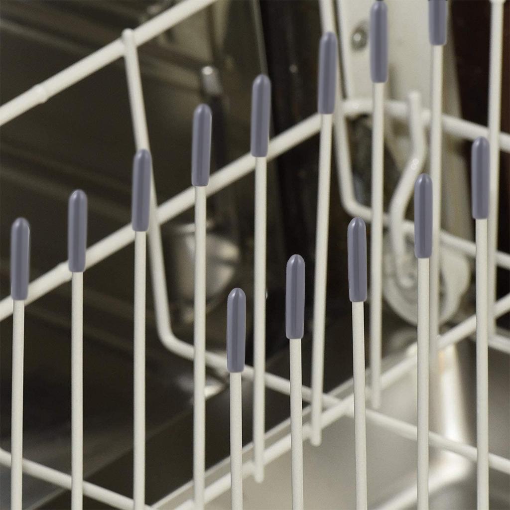 200Pcs Protective Dishwasher Rack Cap Tip Tine Cover Wire Thread Protector Round End Cap For Kitchen Gasket Hardware Sealing