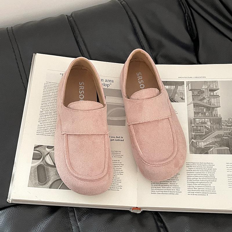 

Модная ретро универсальная обувь на одной педали для ленивых женская 2025 весна и осень новая верхняя одежда модная универсальная обувь на платформе одинарная 35