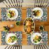 VIKAMA William Morris 'Strawberry Thief' Placemats Set of 4 Heat Resistant Washable Table Mats for Kitchen Dining Home Art Decor