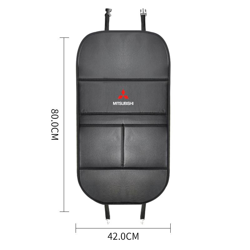 lqjn6 Leather Car Anti-Kick Pad Interior Seat Back Protector Mat Auto Accessories For Mitsubishi Lancer 9 Outlander 3 Pajero Asx l200