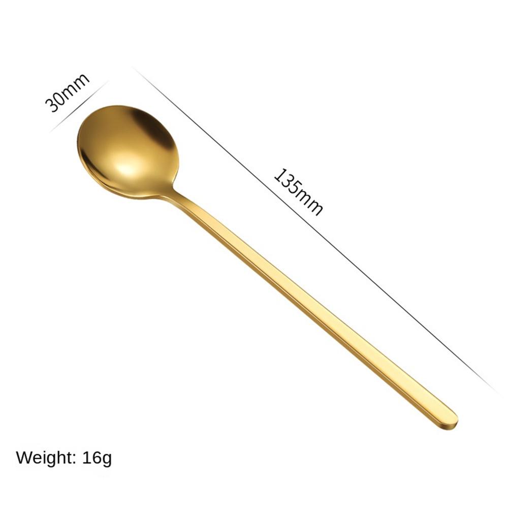 Stainless Steel Round Spoon Bird's Nest Tremella Spoon Honey Dessert Wedding Ceremony Mixing Spoon Coffee Spoon