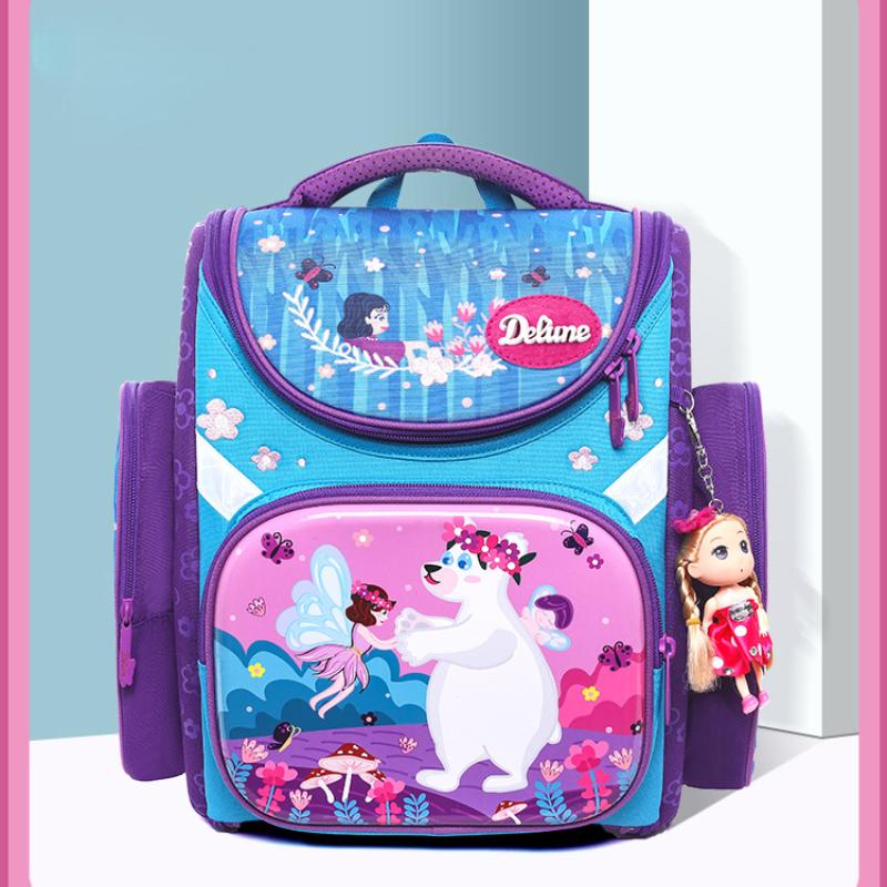 Детские школьные ранцы Мужские и женские рюкзаки для снижения нагрузки для учащихся — фото 6