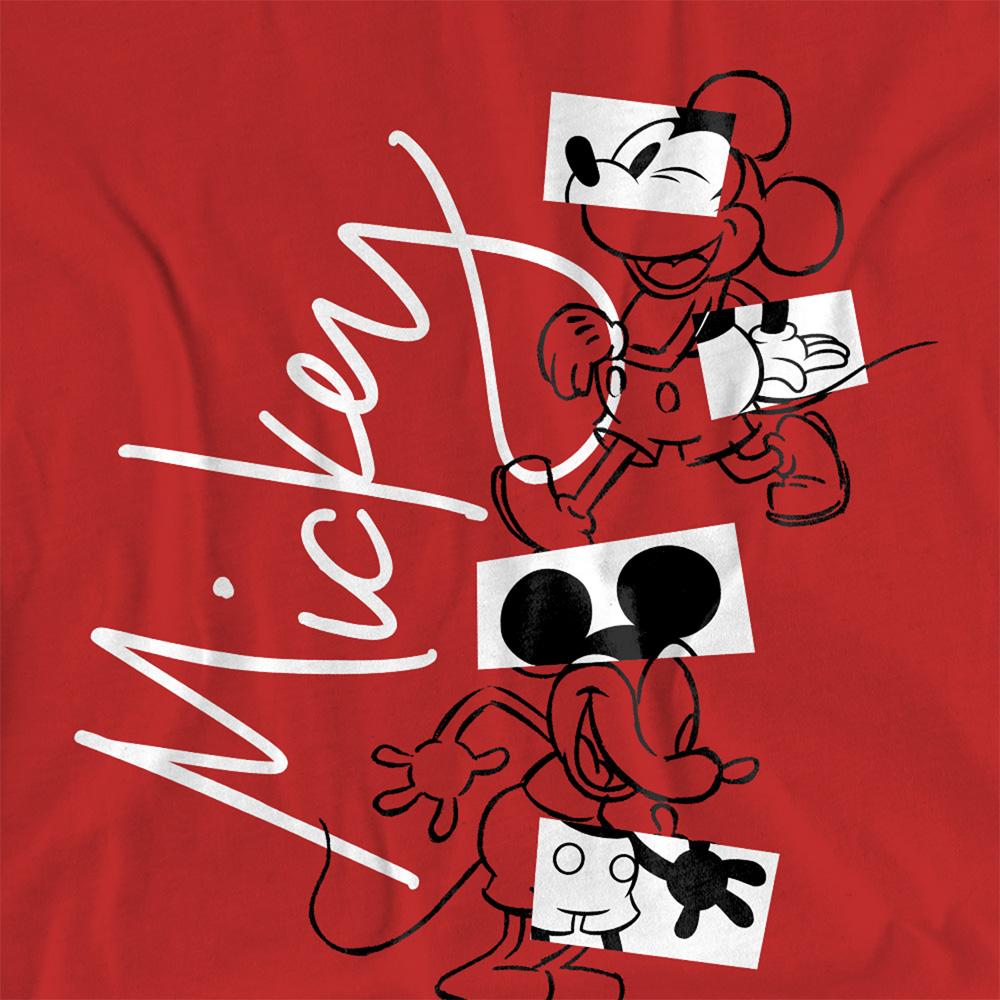 Disney Womens/Ladies Mickey Mouse Geometric Shapes T-Shirt