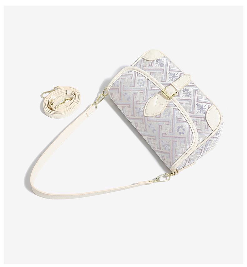 Guangxi Zhuang Brocade Intangible Cultural Heritage Women's Crossbody Bag - 2026 New Versatile Chinese Style Shoulder Bag for Ladies