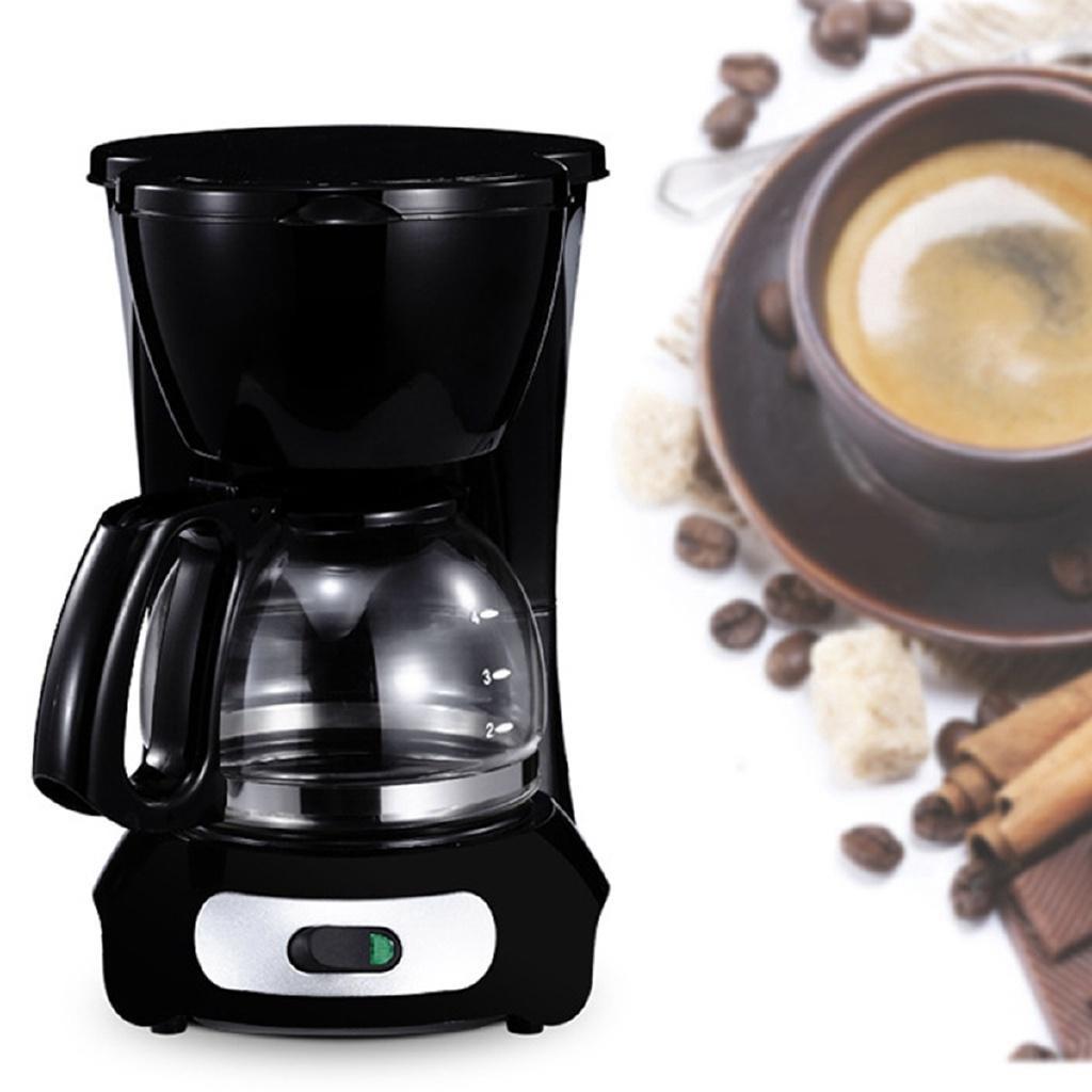 220V Drip Commercial American Coffee Machine Electric Coffee Maker Automatic Insulation Pot Small