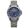 VERSACE SPORT TECH GMT Watch, Blue Dial, Stainless Steel with Sapphire Crystal, Quartz Movement, 45mm, Swiss Made, VE2W00422, Men's, Gray