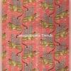 Aizza Trends Handmade Pure Cotton Tiger Print Kantha Quilt  - Traditional Look Bed Spread Kantha Gudri - Vintage Hand Stitch Gudri
