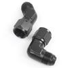 4AN 6AN 8AN 10AN 12AN Flare 90 Degree 45 Degree Fitting Female/Male Union BLACK