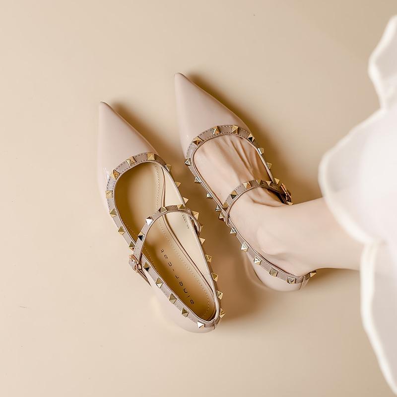 

Мода Новые Женские Дешевые Большого Размера Золотые Заклепки Взрослые Матовые Блестящие Летние Пляжные Туфли Женская Мода на Плоской Подошве Белые Черные Красные Лоскутные 40 розовый