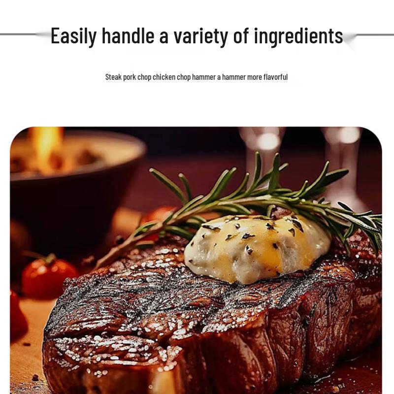 Solid Aluminum Alloy Double-Sided Meat Tenderizer