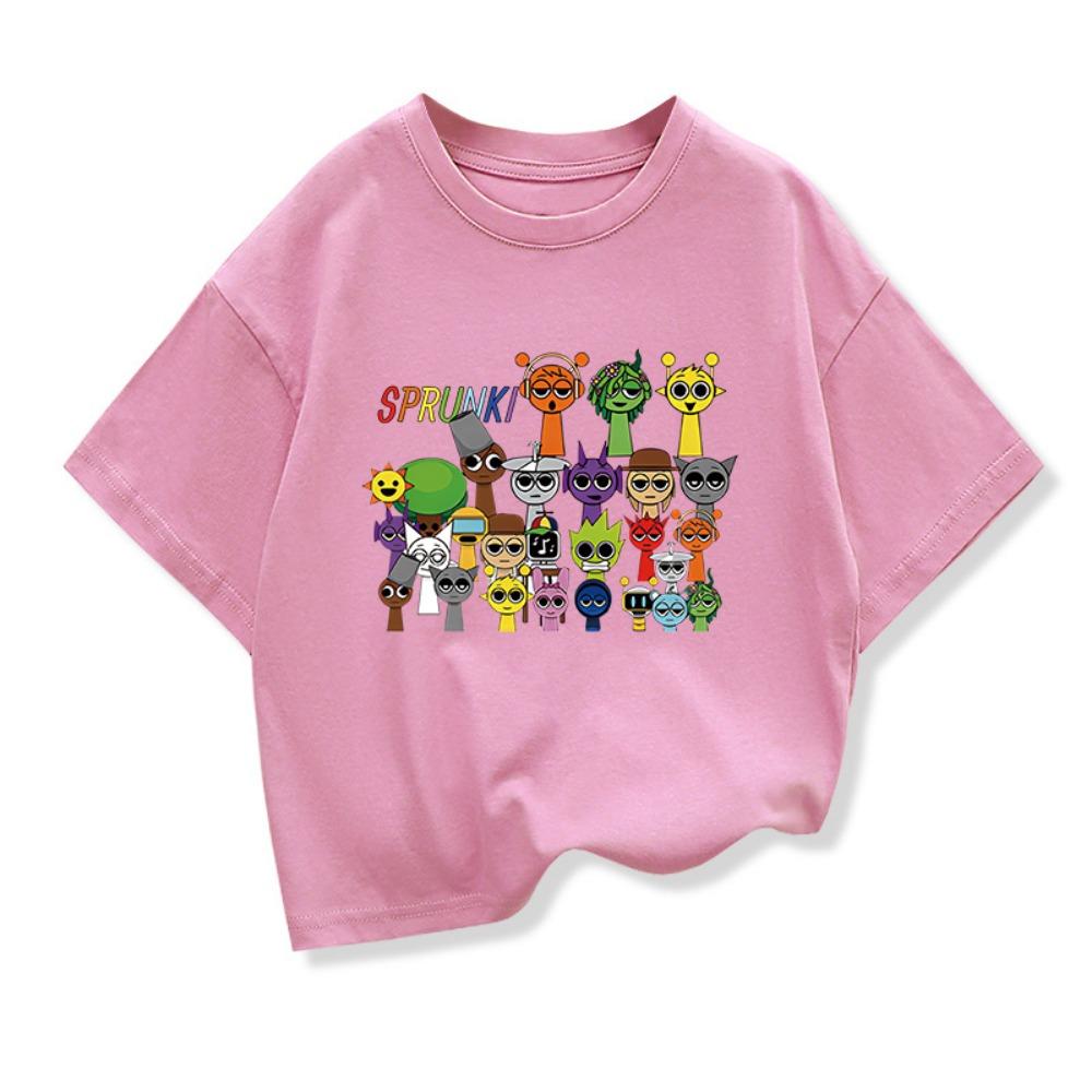 Summer Casual Boys Clothes Cute Sprunk Cartoon Boys T-Shirts Game Incredibox Children'S Tshirt Toddler T Shirt Short Sleeve Top