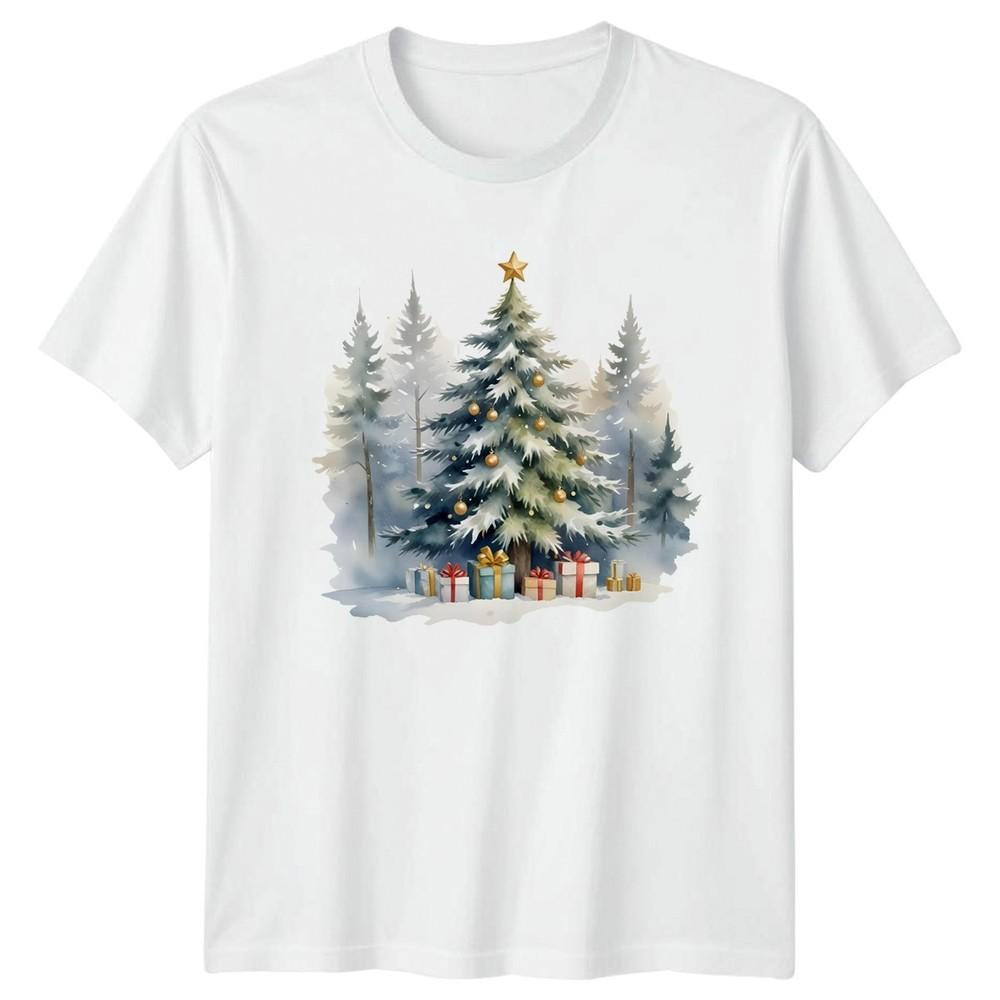Christmas Tree Gifts Holidays Unisexs Unisexs Graphic Tee Winter Shirt S